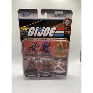 Jada Toys G.I. Joe Nano Metalfigs 100% Die Cast Set Of 6 New